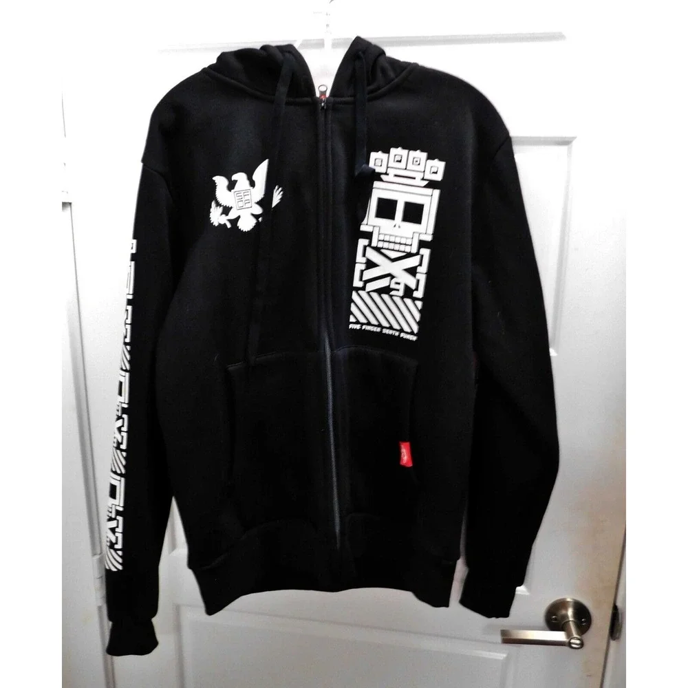 Five Finger Death Punch After Life Black White Hoodie Size‎ Medium
